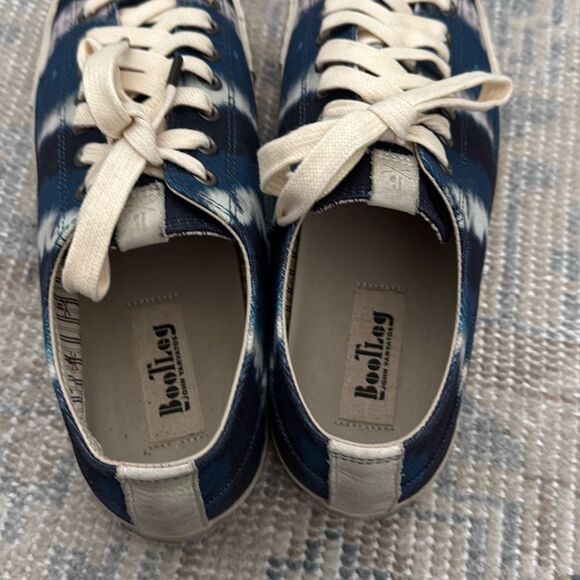 John Varvatos Men's Vulcanized Tie-dye Printed Sneakers In Vapor Grey size 9.5 - Picture 6 of 10